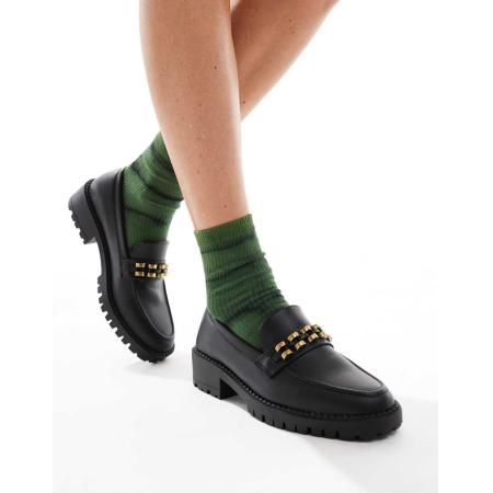 New Look Loafers met dikke zool in zwart