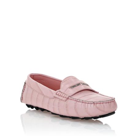 Philipp Plein Mocassins rosa / zilver