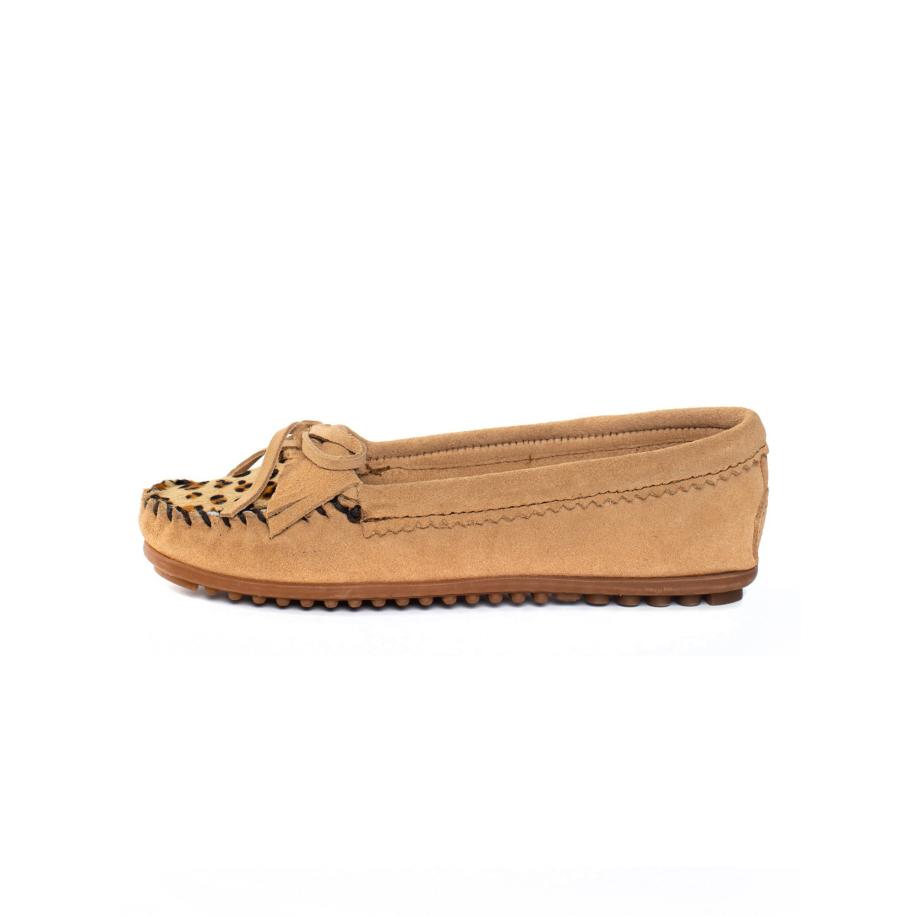 Minnetonka Minnetonka Mocassins Kilty Plus cognac / lichtbruin / zwart -