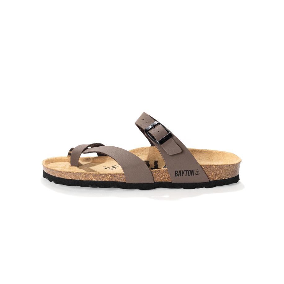 Bayton Bayton Muiltjes Diane chocoladebruin / zwart -