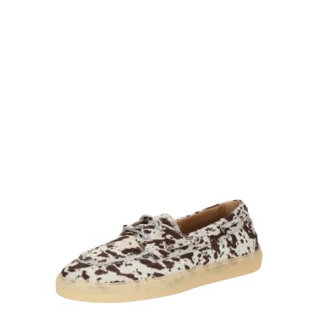 Copenhagen Studios Copenhagen Studios Mocassins 160 crème / donkerbruin