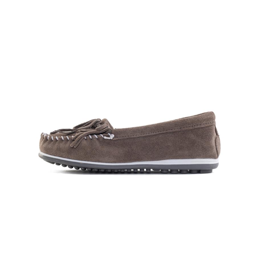 Minnetonka Minnetonka Mocassins Kilty plus grijs / wit -