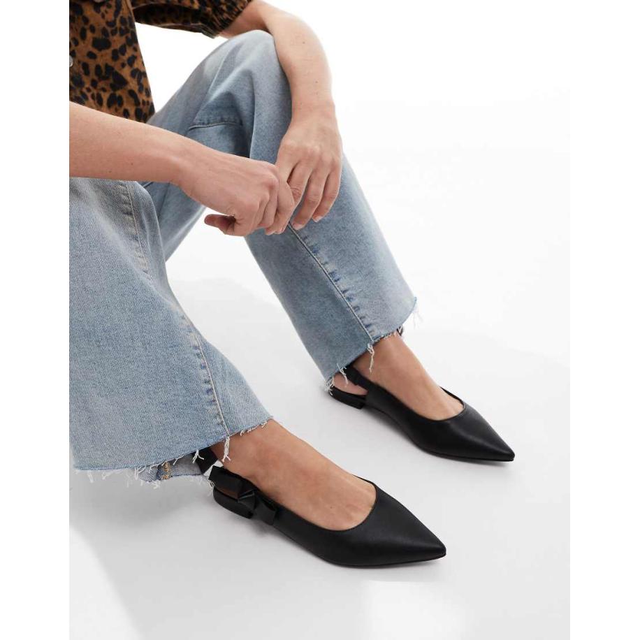 New Look Slingback ballerina's in zwart Zwart