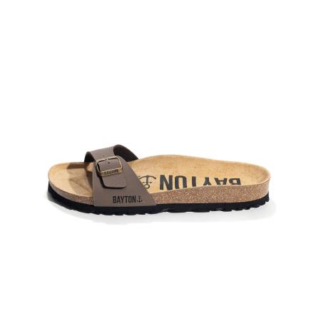 Bayton Bayton Muiltjes ZEPHYR taupe / zwart