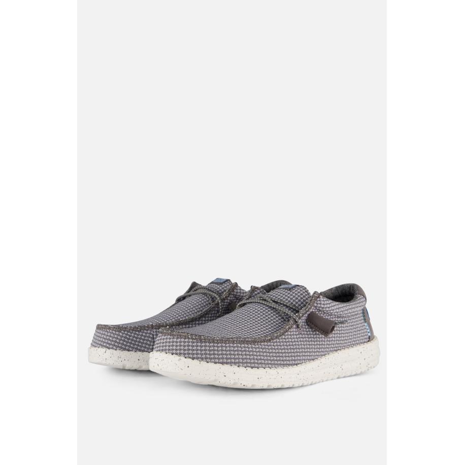 HEYDUDE Wally Sport Instappers grijs Canvas Grijs