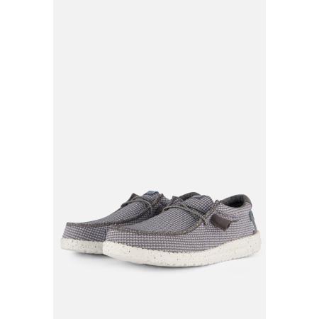 HEYDUDE Wally Sport Instappers grijs Canvas