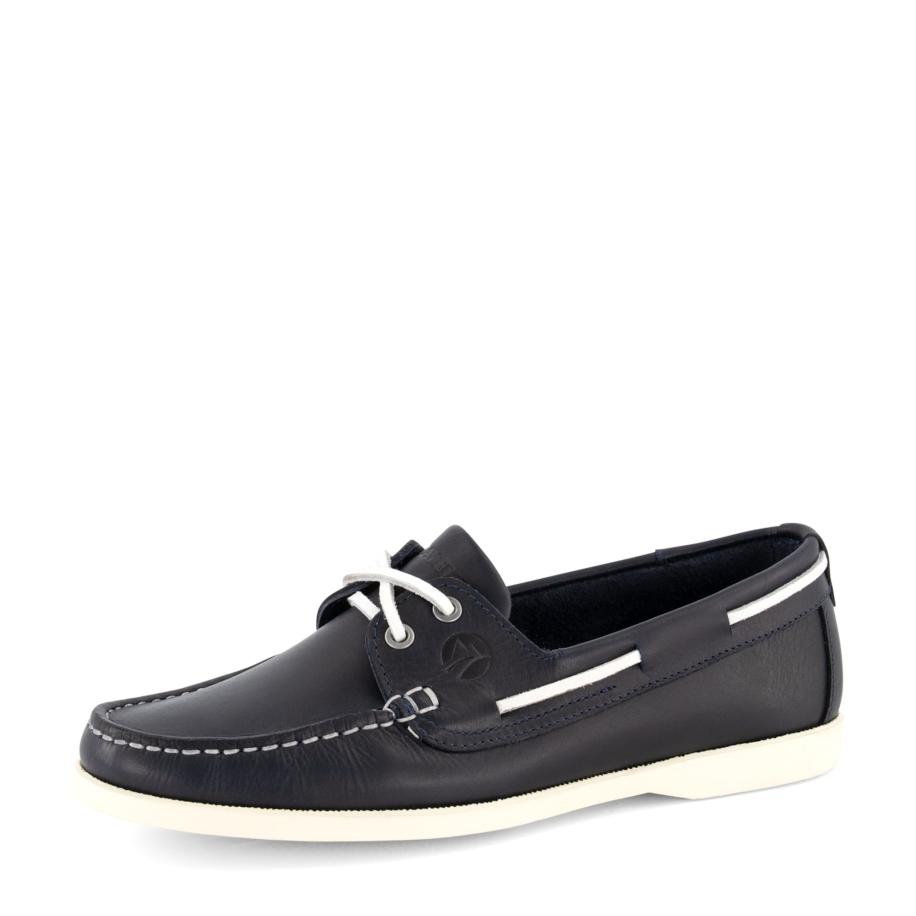 Travelin Travelin Mocassins blauw / donkerblauw / wit -