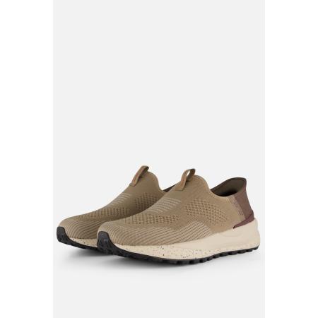 Skechers Bogdin Slip-ins Instappers taupe Textiel