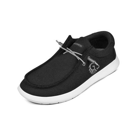 Giesswein GIESSWEIN Mocassins Merino zwart / wit