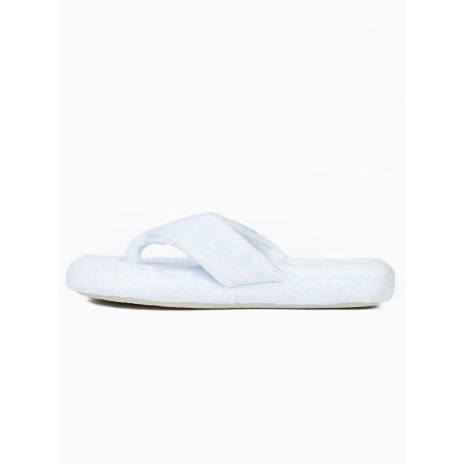 Minnetonka Minnetonka Instappers Terry Cloth Olivia lichtblauw -