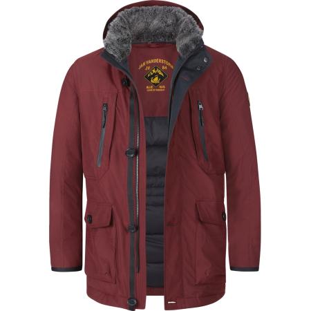 jan vanderstorm Jan Vanderstorm Functionele jas Botulfr grijs gemêleerd / karmijnrood