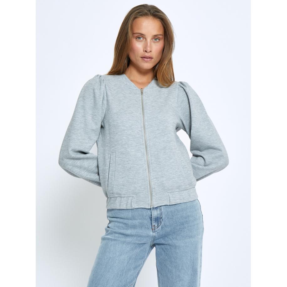 Minus minus Tussenjas Besina grijs gemêleerd -