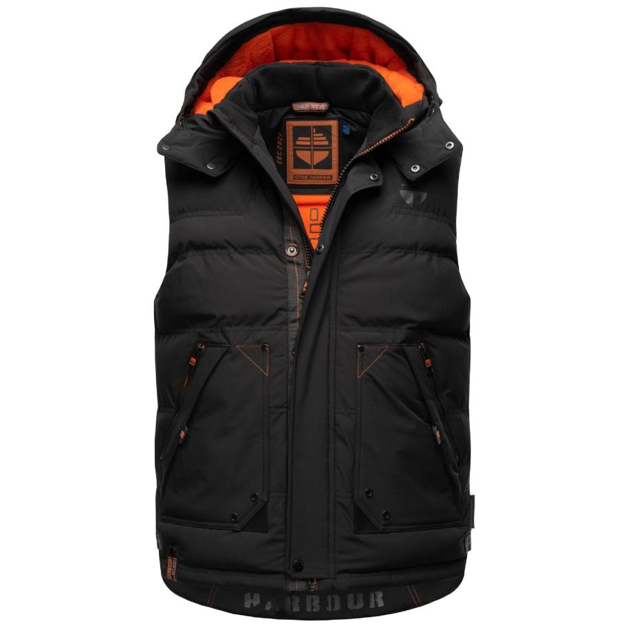 STONE HARBOUR STONE HARBOUR Bodywarmer Egoor grijs / oranje / zwart -