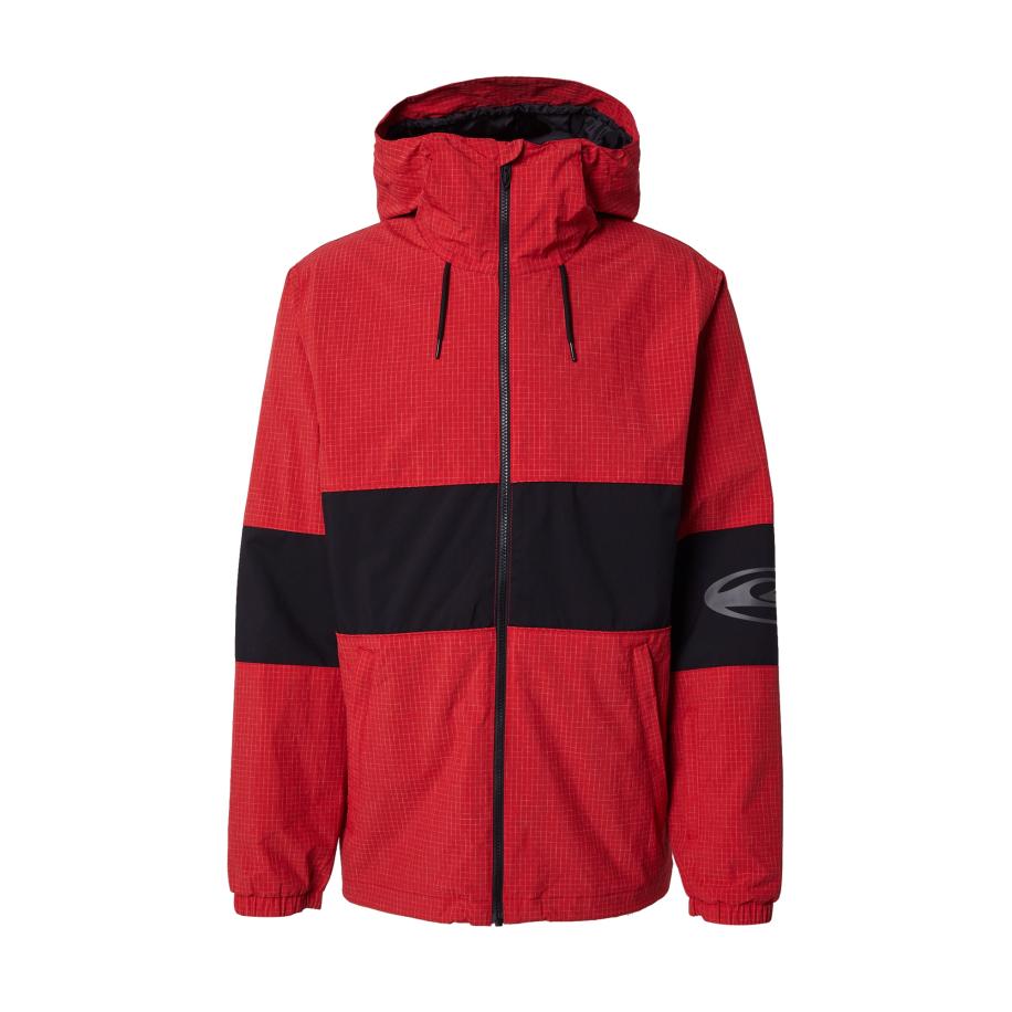 Quiksilver QUIKSILVER Functionele jas HIGH IN TH HOOD grijs / rood / zwart / wit -
