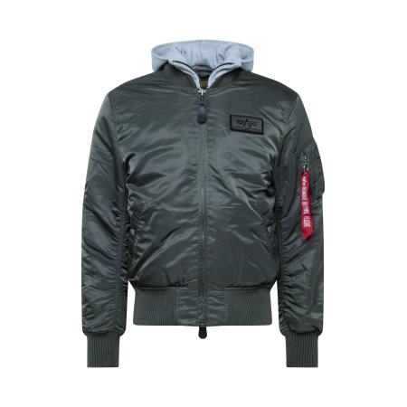 Alpha Industries ALPHA INDUSTRIES Tussenjas MA-1 D-Tec basaltgrijs / rood / wit