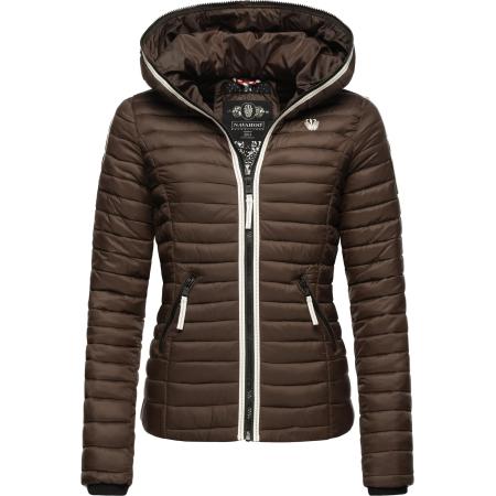 NAVAHOO NAVAHOO Tussenjas Kimuk chocoladebruin / wit