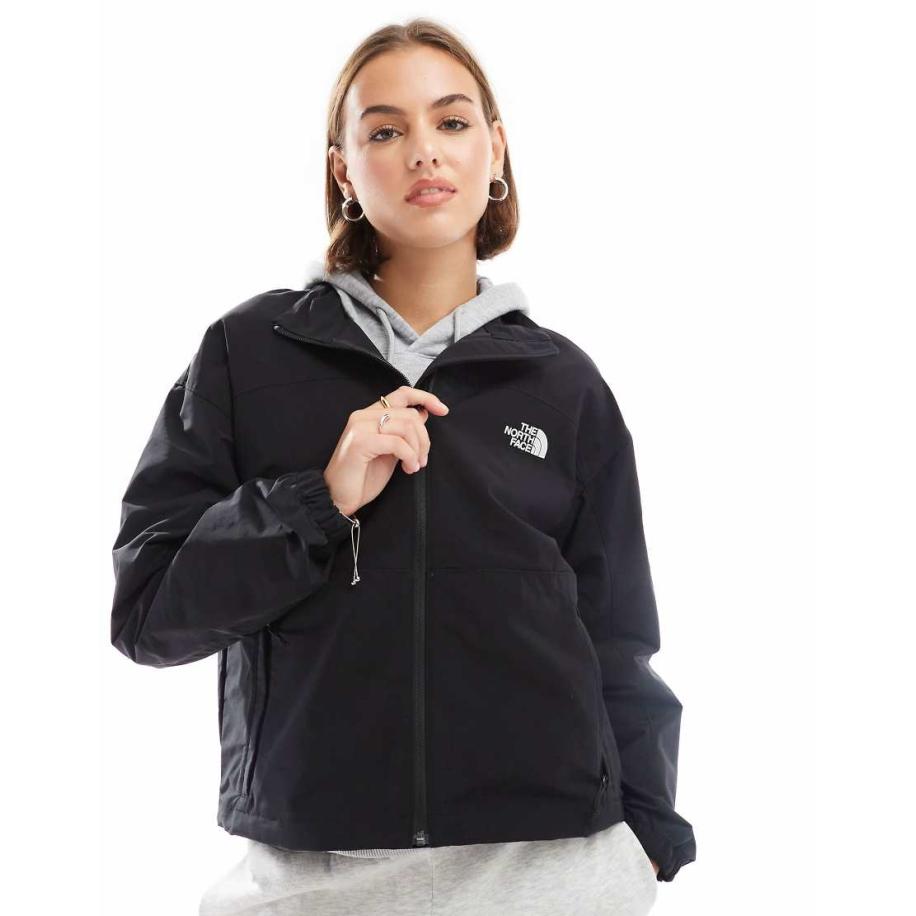 The North Face Easy Windjack met logo en rits in zwart-Groen Groen