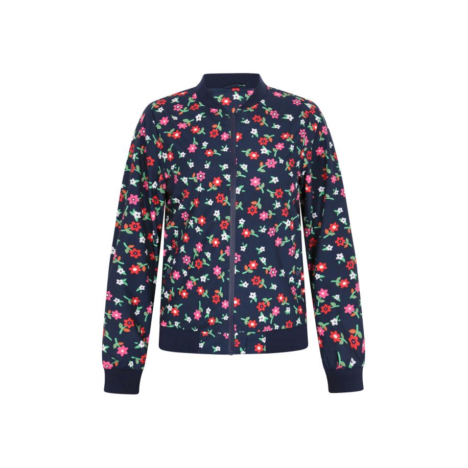 Sidona Sidona Tussenjas donkerblauw / lichtgroen / lichtrood / wit -