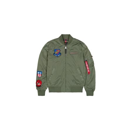 Alpha Industries ALPHA INDUSTRIES Tussenjas blauw / olijfgroen / rood / wit