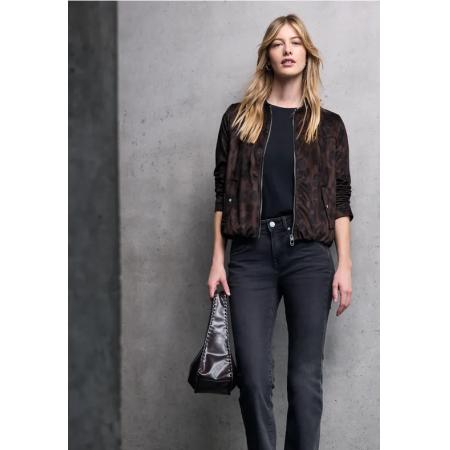 Street One Gedessineerde velours blouson -