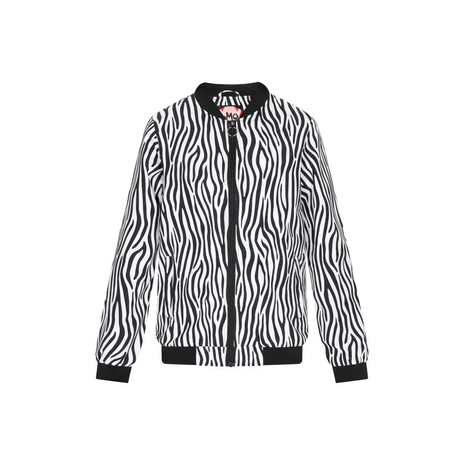 myMo ROCKS Tussenjas zwart / wit Multicolor