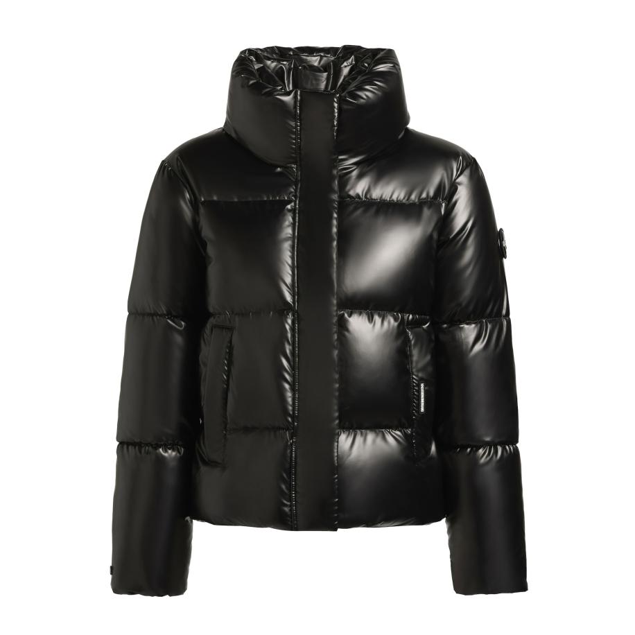 Khujo khujo Winterjas RINJA SHINY donkergrijs -