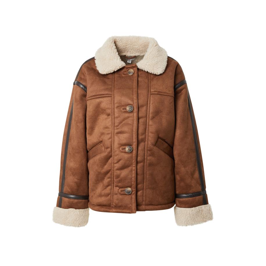 Topshop TOPSHOP Tussenjas crème / cognac -