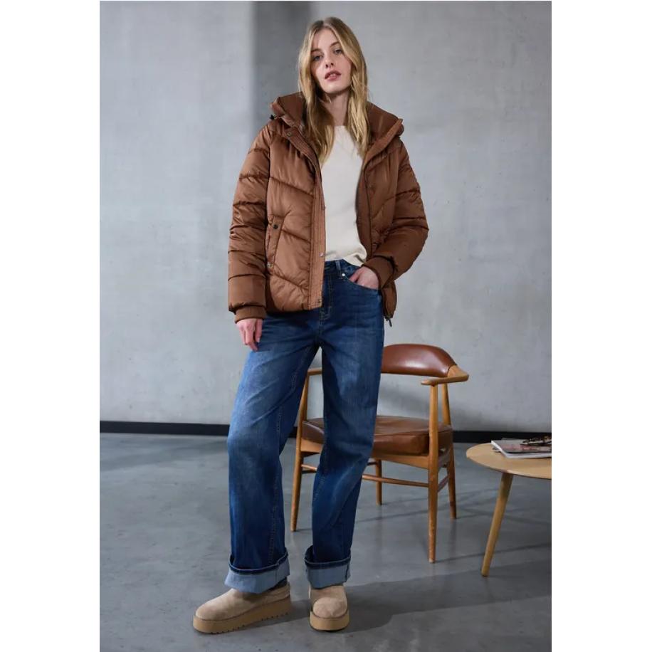 Street One Gevoerd jack Bruin