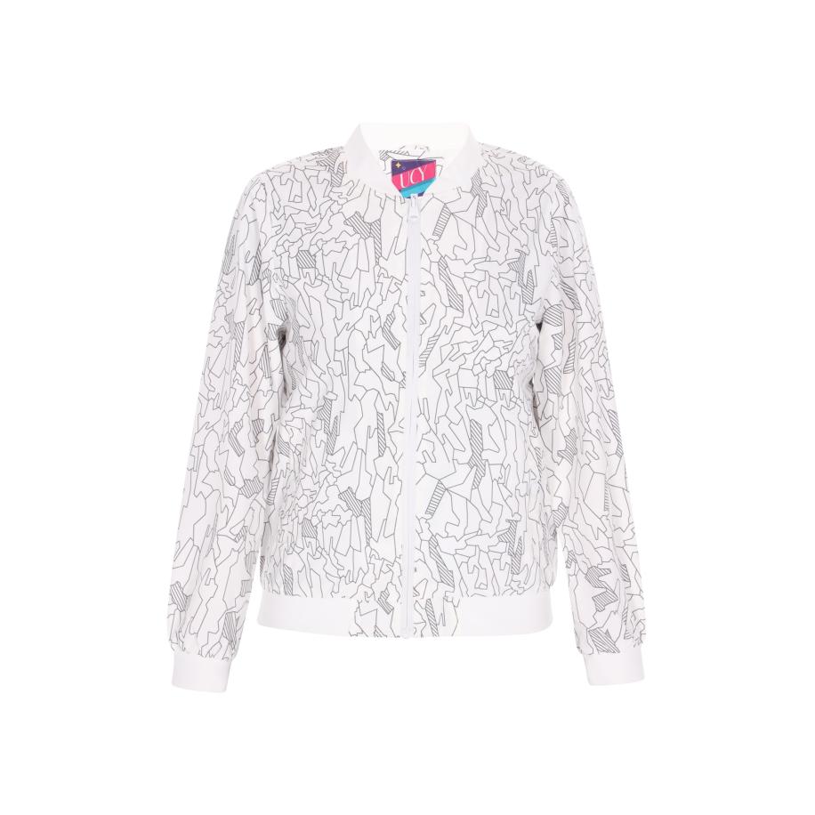 UCY UCY Tussenjas antraciet / wit -