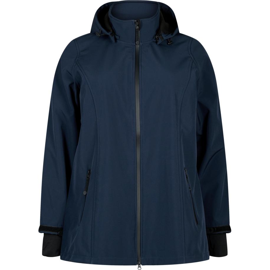 Zizzi Zizzi Functionele jas navy / zwart -