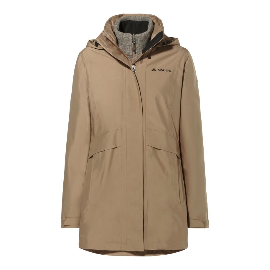 Vaude VAUDE Outdoorjas Idris IV beige / grijs gemêleerd -