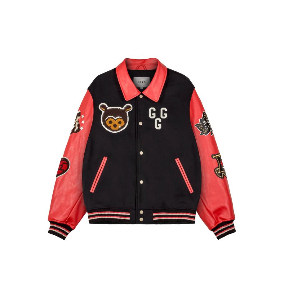 Grimey Mud's The Residence Baseball Jacket Zwart