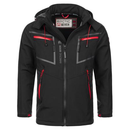 Arctic Seven Arctic Seven Functionele jas grijs / rood / zwart