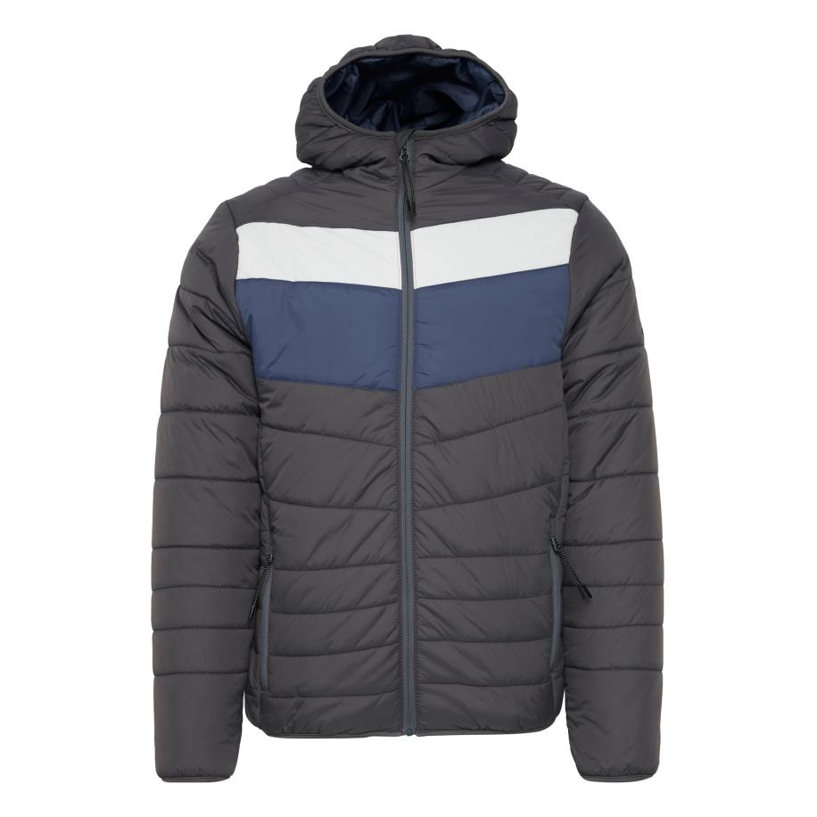 Blend BLEND Winterjas Kristof navy / grijs / wit -