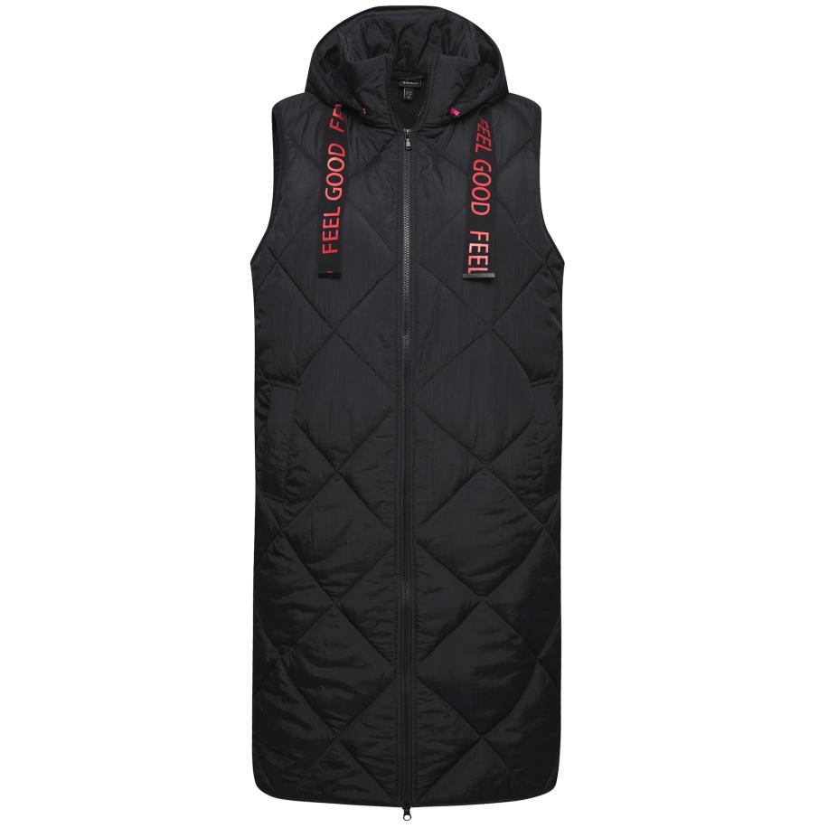 Ulla Popken Ulla Popken Bodywarmer rood / zwart -