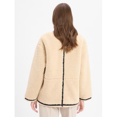 Marie Lund Marie Lund Tussenjas beige / zwart