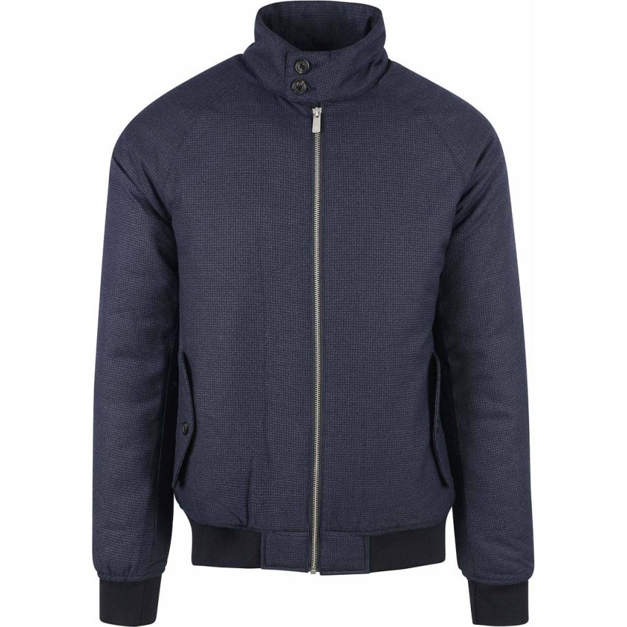 Scotch & Soda Jas Harrington Blauw Blauw