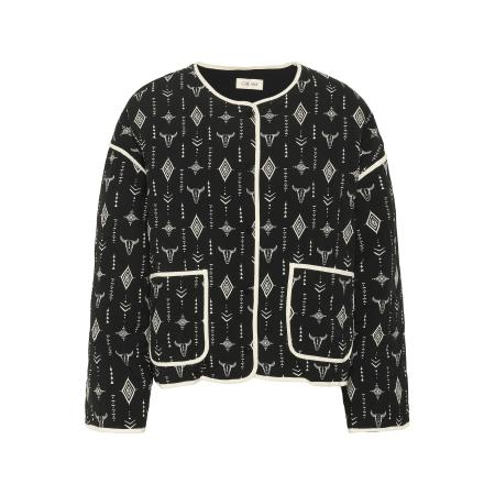 Cream Cream Tussenjas Naomi zwart / wit