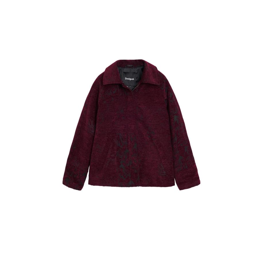 Desigual Desigual Tussenjas donkergrijs / wijnrood -