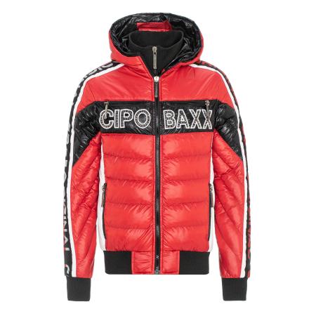 Cipo & Baxx CIPO & BAXX Tussenjas rood / zwart / wit