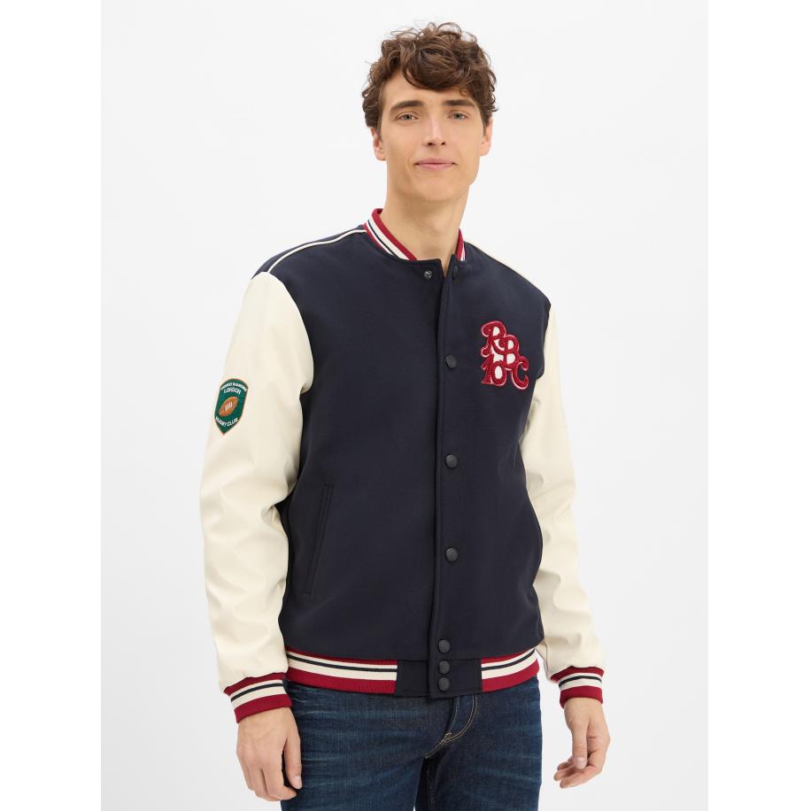 Finshley & Harding Finshley & Harding London Tussenjas Rugby marine / rood / wit -