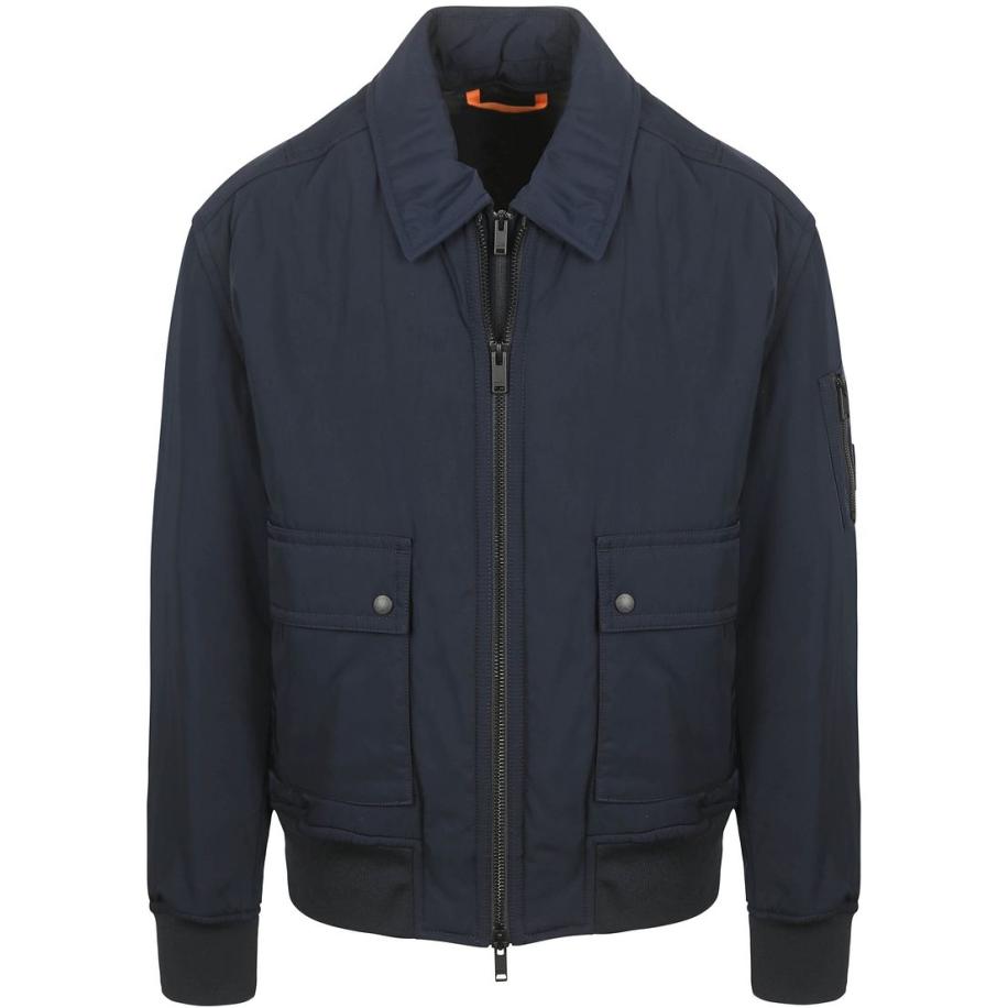 BOSS Oking Jas Navy Blauw