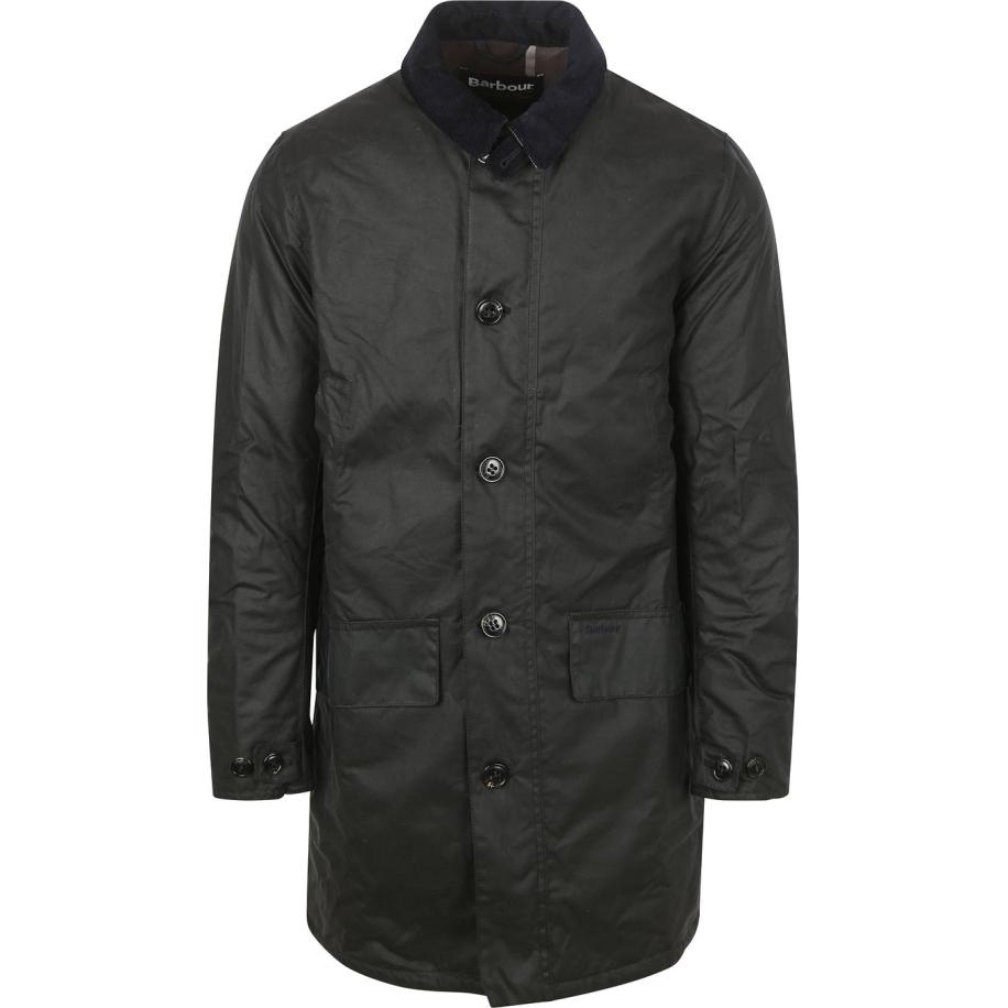 Barbour Waxjas Mac Navy Blauw
