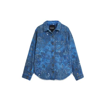 Desigual Desigual Tussenjas blauw gemêleerd