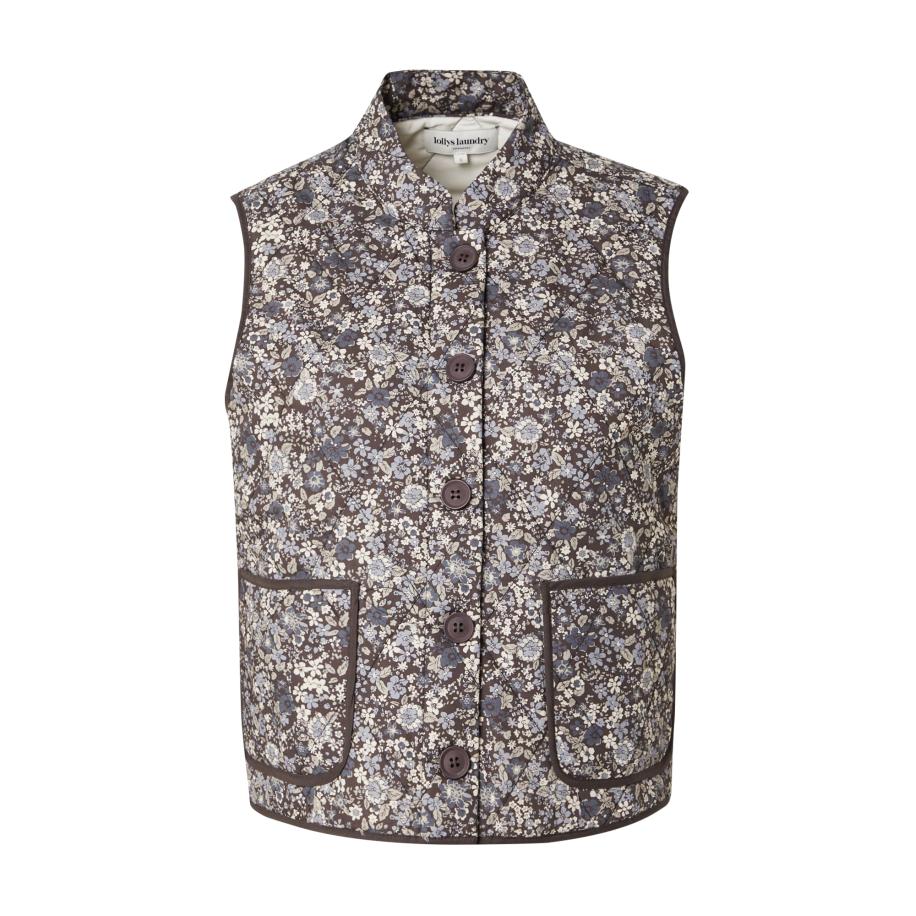 Lollys Laundry Lollys Laundry Bodywarmer Cairo duifblauw / lichtblauw / zwart / wit -