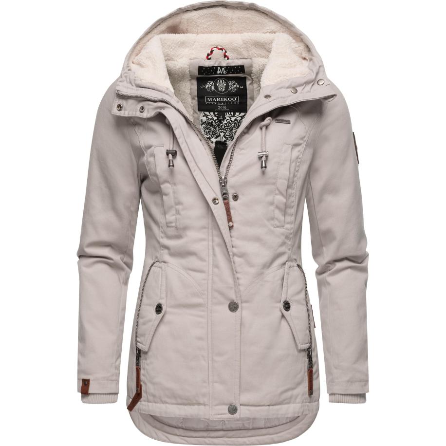 MARIKOO Winterparka Bikoo lichtbeige / bruin Bruin