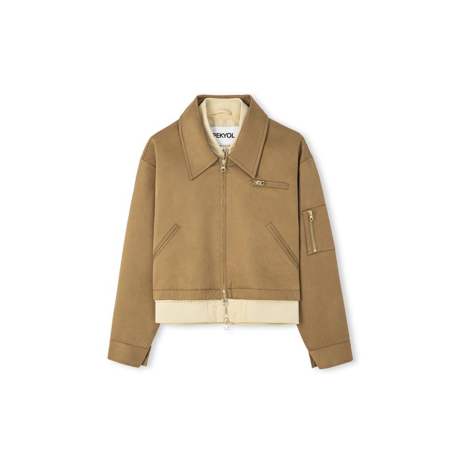 Ipekyol Ipekyol Tussenjas crème / bruin -