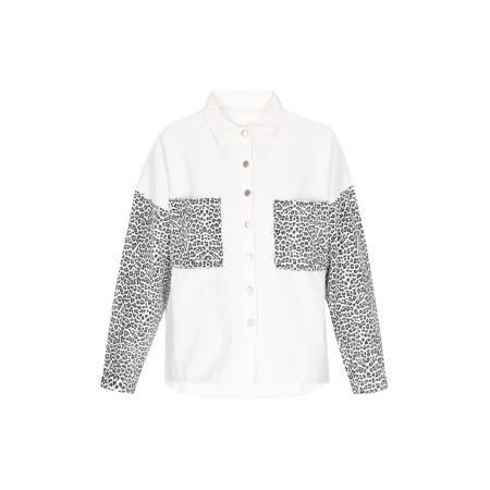 Faina faina Tussenjas lichtgrijs / zwart / wit