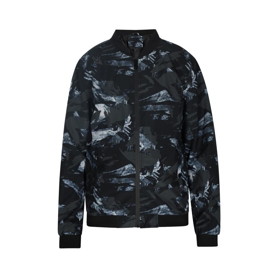 Mo ATHLSR Mo ATHLSR Winterjas donkergrijs / zwart / wit -