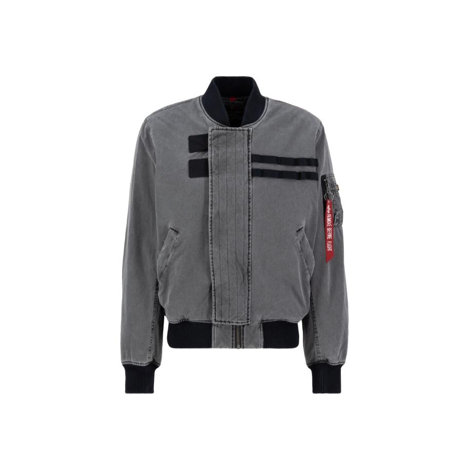Alpha Industries ALPHA INDUSTRIES Tussenjas MA-1 Combat grijs / bloedrood / zwart / wit -